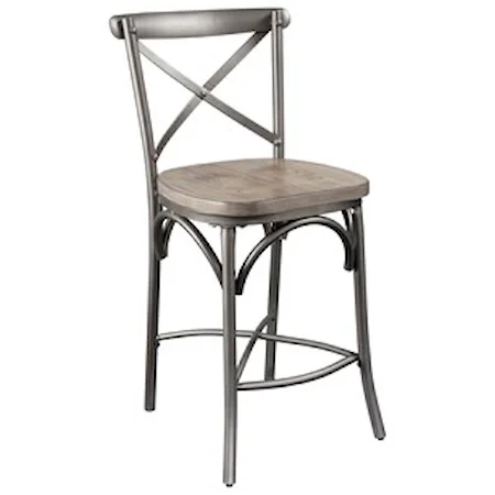 Counter Height Chair in Gray Oak and Sandy Gray